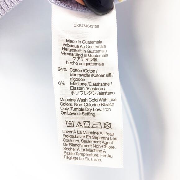 MADEWELL Women's One-Shoulder Crop Tank Small Sleekhold Purple NL392 NWT - Picture 8 of 9